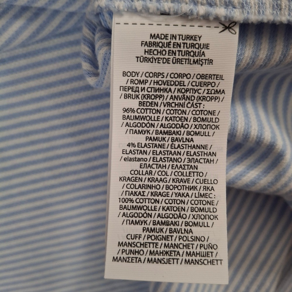 Polo Ralph Lauren Polo Shirt Mens 5XB Blue White Striped Short Sleeve NWT - Picture 6 of 8